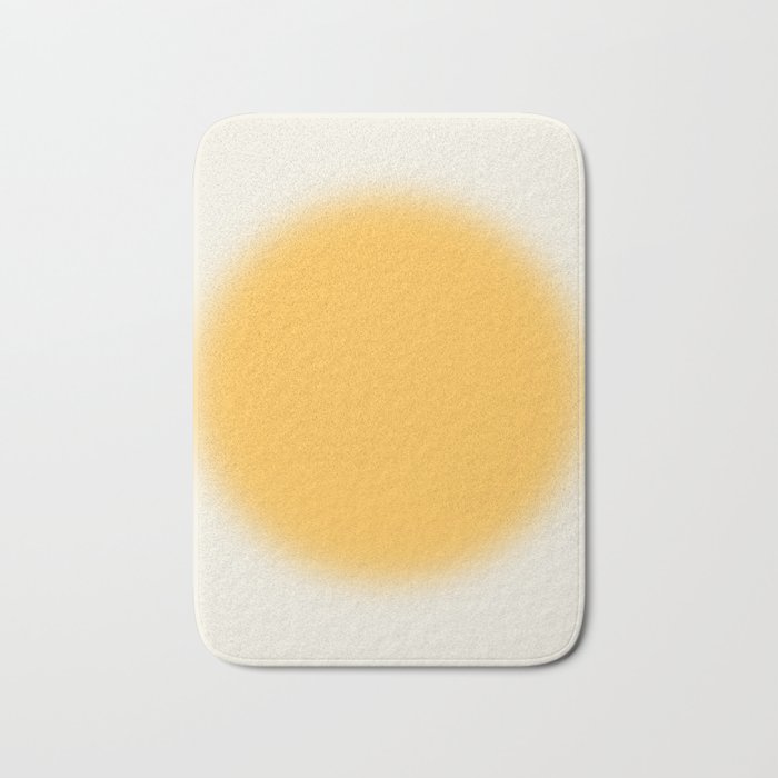 Abstraction_SUN_YELLOW_CIRCLE_BLUR_LOVE_POP_ART_0602A Bath Mat Gallery Image 1
