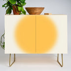 Abstraction_SUN_YELLOW_CIRCLE_BLUR_LOVE_POP_ART_0602A Credenza Gallery Image 1