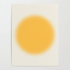 Abstraction_SUN_YELLOW_CIRCLE_BLUR_LOVE_POP_ART_0602A Poster Gallery Image 4