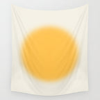 Abstraction_SUN_YELLOW_CIRCLE_BLUR_LOVE_POP_ART_0602A Wall Tapestry Gallery Image 4