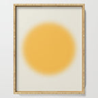 Abstraction_SUN_YELLOW_CIRCLE_BLUR_LOVE_POP_ART_0602A Serving Tray Gallery Image 1