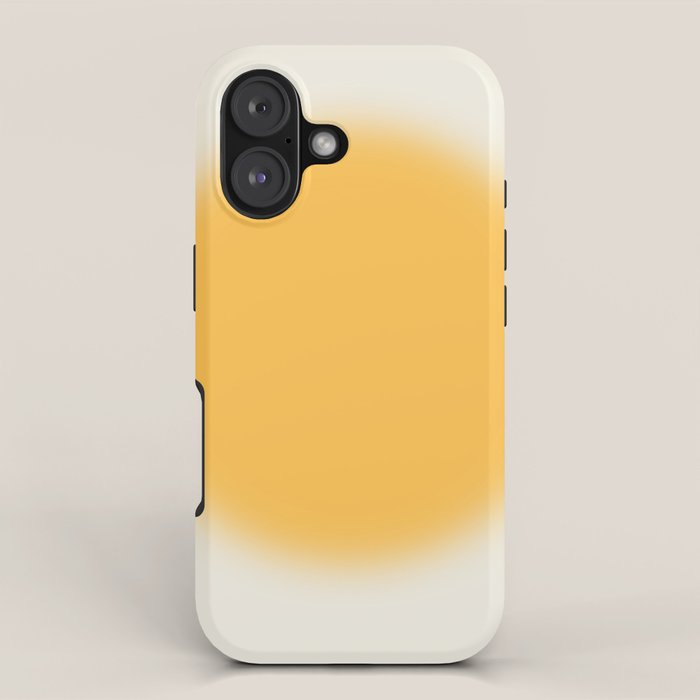 Abstraction_SUN_YELLOW_CIRCLE_BLUR_LOVE_POP_ART_0602A iPhone Case Gallery Image 1
