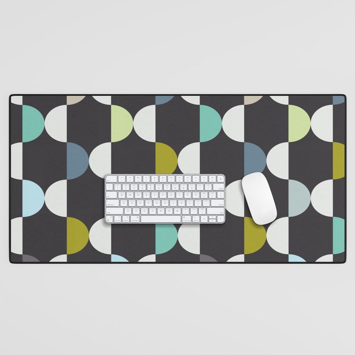 City life facade moonless night Desk Mat Gallery Image 1