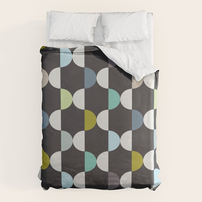 City life facade moonless night Duvet Cover Gallery Image 1
