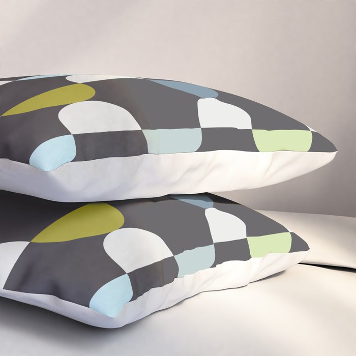 City life facade moonless night Pillow Sham Gallery Image 3