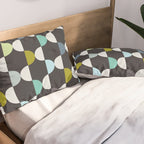 City life facade moonless night Pillow Sham Gallery Image 2