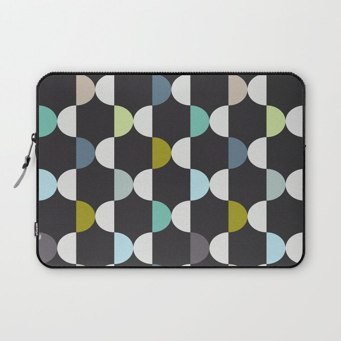 City life facade moonless night Laptop Sleeve Gallery Image 1