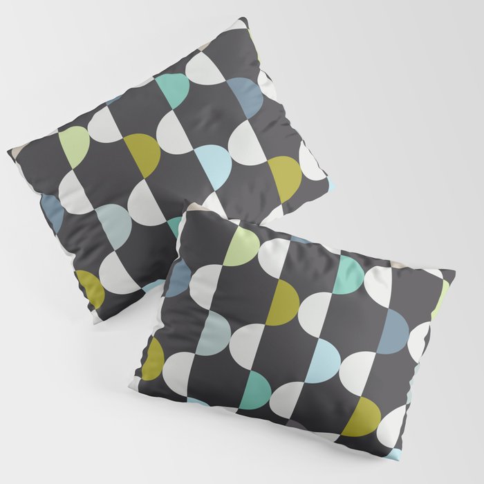 City life facade moonless night Pillow Sham Gallery Image 3
