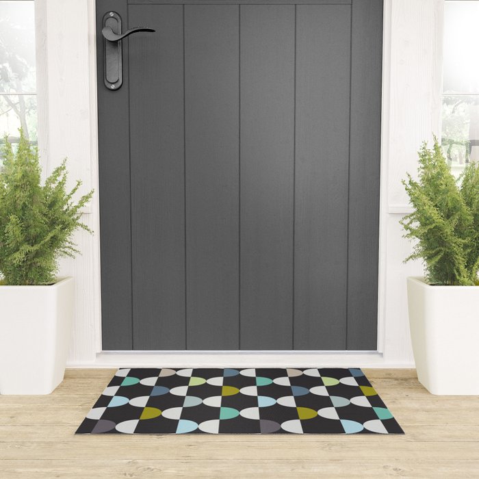 City life facade moonless night Welcome Mat Gallery Image 3