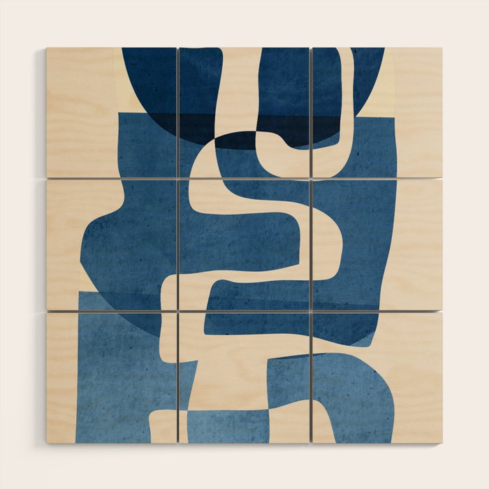 Abstract Art 55/6 Wood Wall Art Gallery Image 1