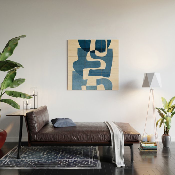 Abstract Art 55/6 Wood Wall Art Gallery Image 2