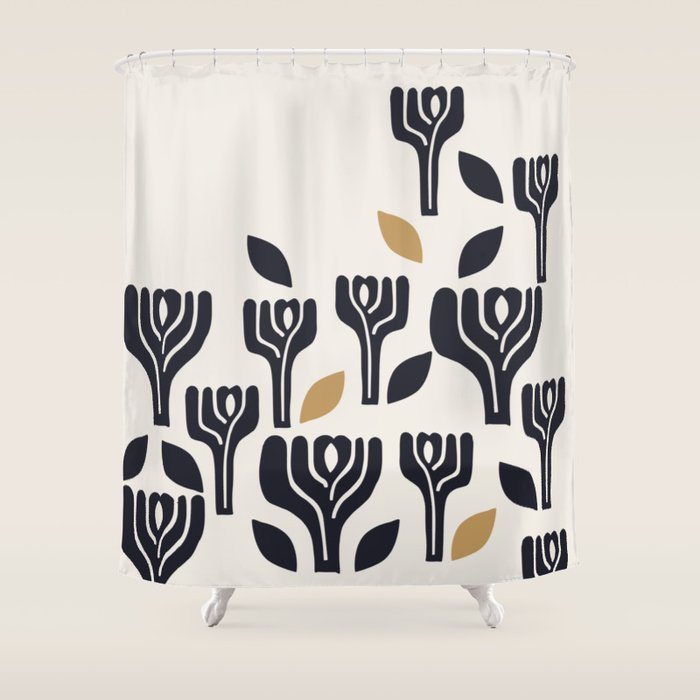 Danish Design Modern Collection Art Shower Curtain Gallery Image 1