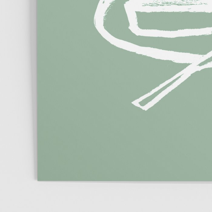 Wine and Cheese Aperitivo - on Pastel Green Poster Gallery Image 3