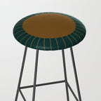 Minimal Sunrays - Teal Stool Gallery Image 2