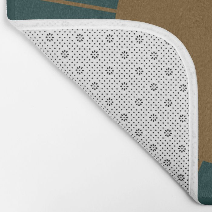 Minimal Sunrays - Teal Bath Mat Gallery Image 2