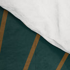 Minimal Sunrays - Teal Comforter Gallery Image 4