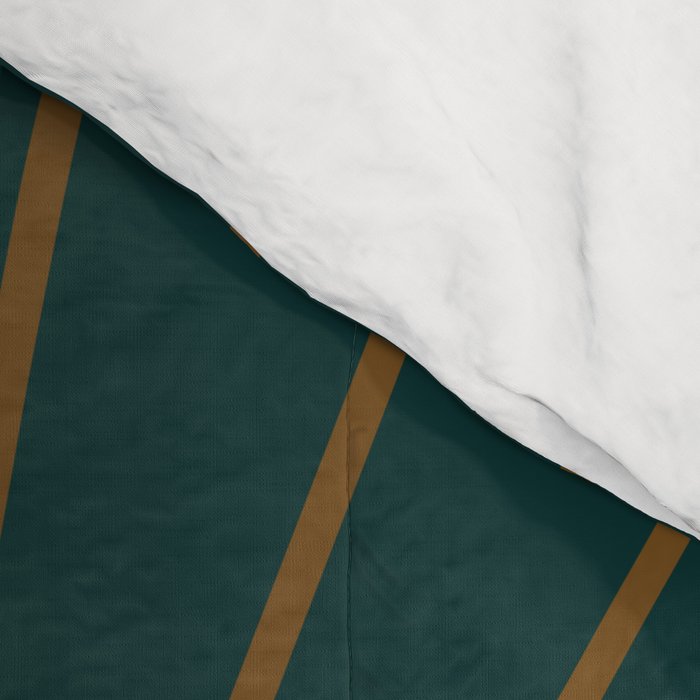 Minimal Sunrays - Teal Comforter Gallery Image 4
