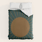 Minimal Sunrays - Teal Duvet Cover Gallery Image 6