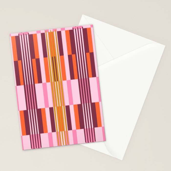 Striped Joy Stationery Card Gallery Image 2