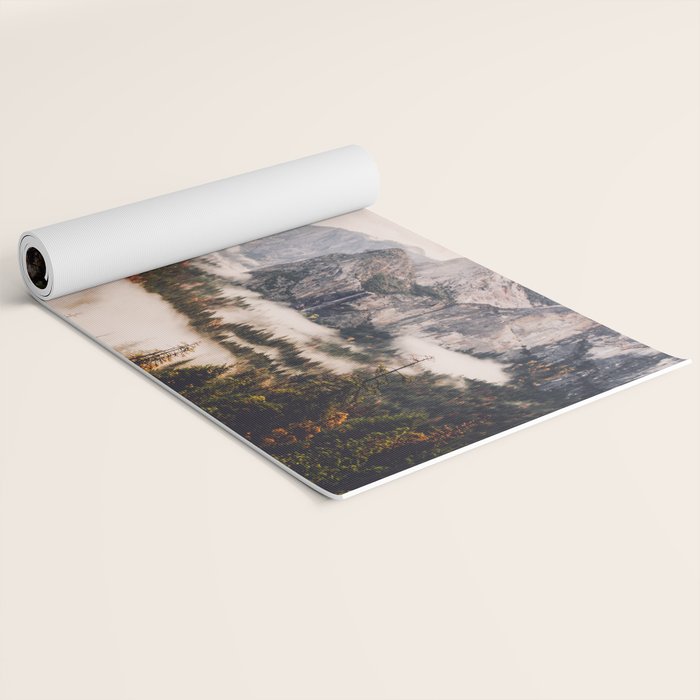 Amazing Yosemite California Forest Waterfall Canyon Yoga Mat Gallery Image 2