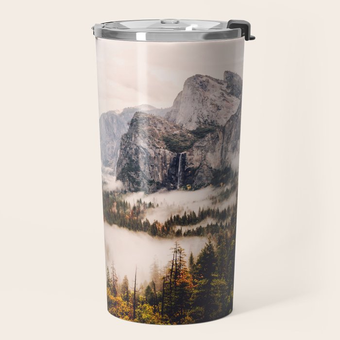 Amazing Yosemite California Forest Waterfall Canyon Travel Mug Gallery Image 2