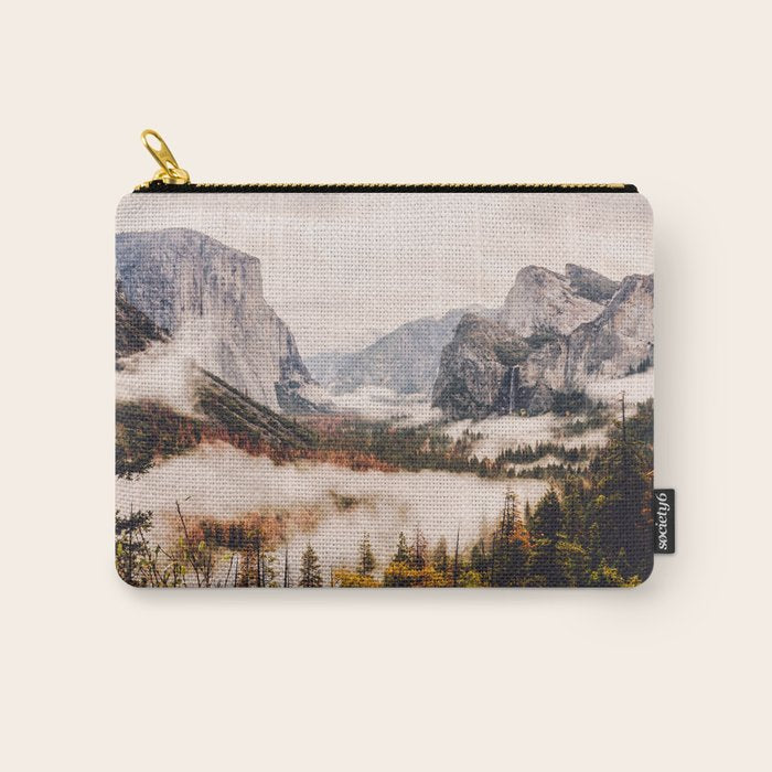 Amazing Yosemite California Forest Waterfall Canyon Carry All Pouch Gallery Image 1