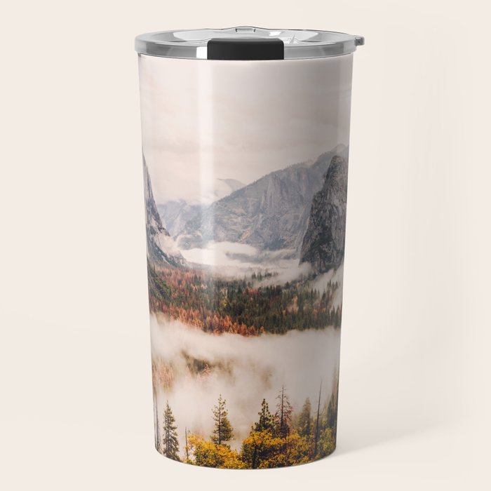 Amazing Yosemite California Forest Waterfall Canyon Travel Mug Gallery Image 1