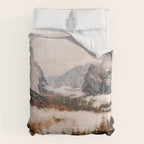 Amazing Yosemite California Forest Waterfall Canyon Comforter Gallery Image 6