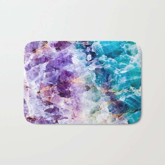 Multicolor quartz texture Bath Mat Gallery Image 1