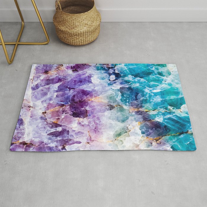 Multicolor quartz texture Rug Gallery Image 1