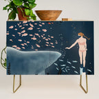 diving with sharks Credenza Gallery Image 1