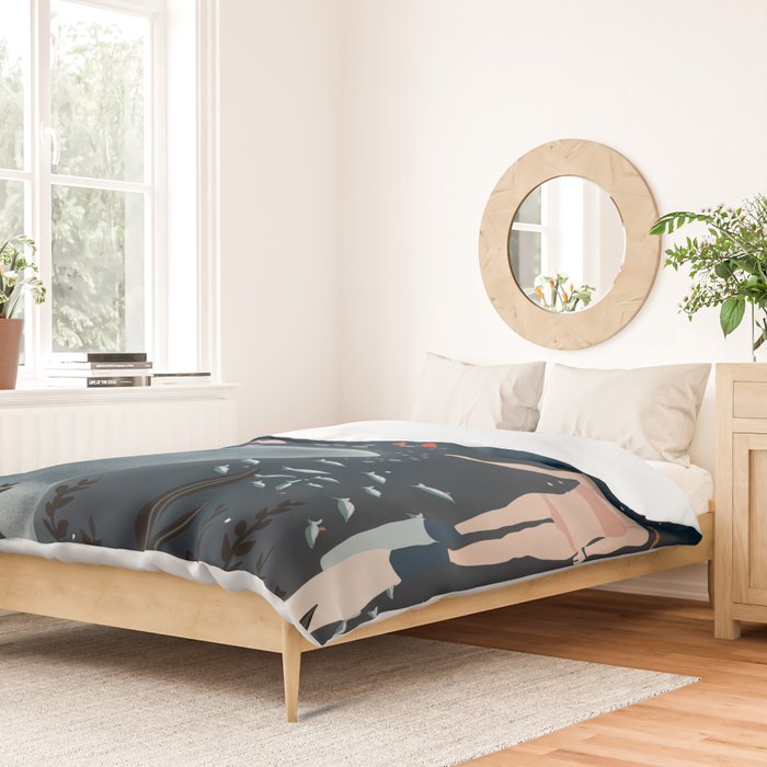 diving with sharks Duvet Cover Gallery Image 2