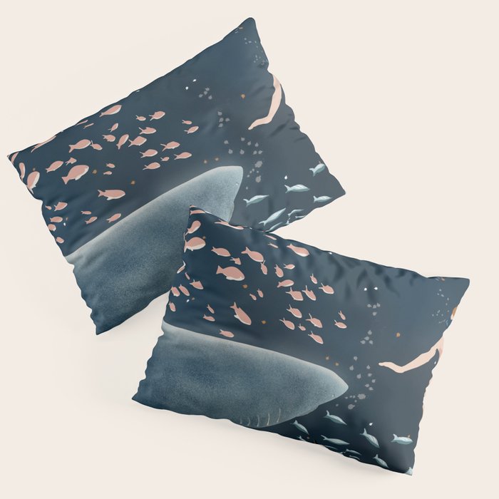 diving with sharks Pillow Sham Gallery Image 3