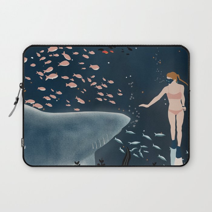 diving with sharks Laptop Sleeve Gallery Image 1
