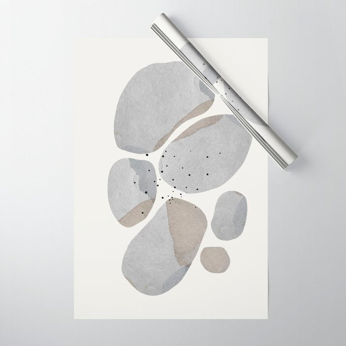 Abstract Desert Stones Wrapping Paper Gallery Image 1