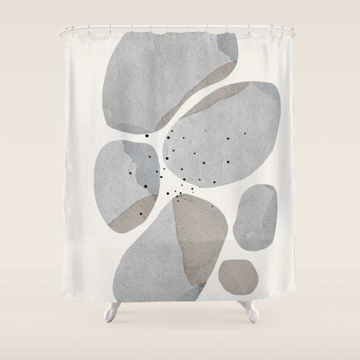 Abstract Desert Stones Shower Curtain Gallery Image 1