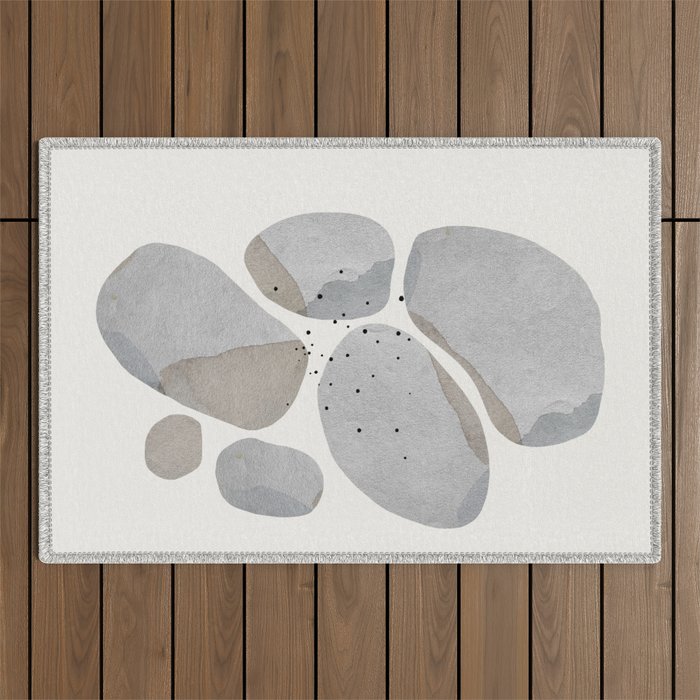 Abstract Desert Stones Outdoor Rug Gallery Image 1