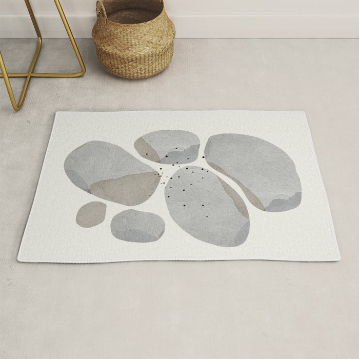 Abstract Desert Stones Rug Gallery Image 1