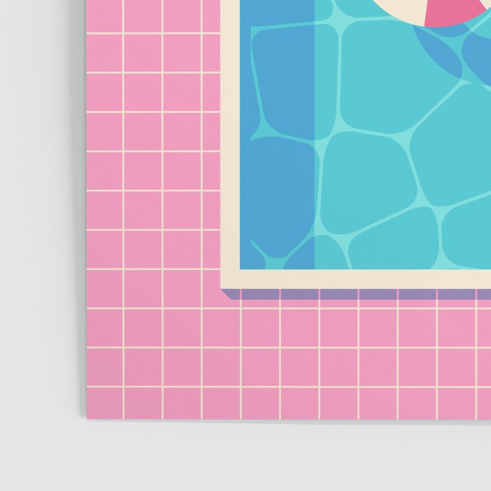 Retro 80s Swimming Pool Poster Gallery Image 3
