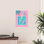 Retro 80s Swimming Pool Poster Gallery Image 2