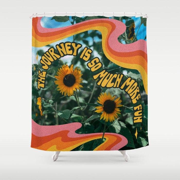 The Journey is So Much More Fun Shower Curtain Gallery Image 1