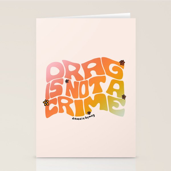 Drag Is Not a Crime Stationery Card Gallery Image 1