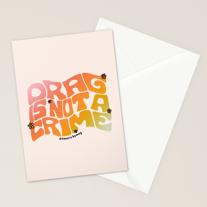 Drag Is Not a Crime Stationery Card Gallery Image 2