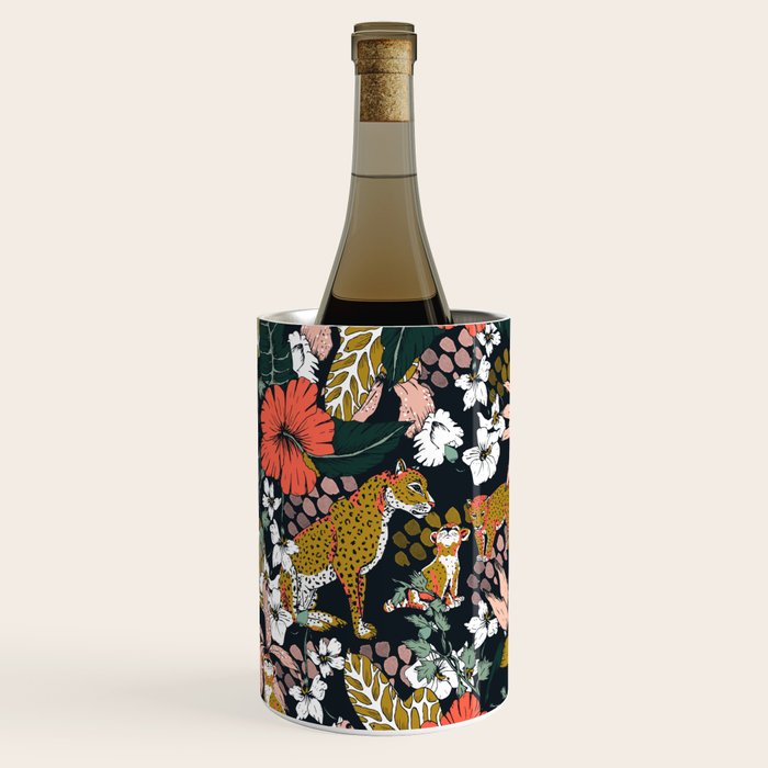 Animal print dark jungle Wine Chiller Gallery Image 3