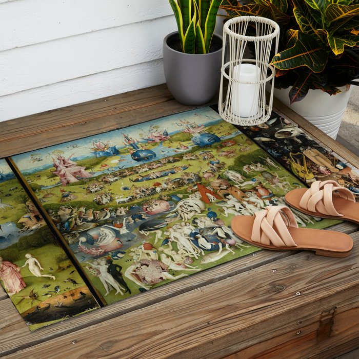 The Garden of Earthly Delights Outdoor Rug Gallery Image 2