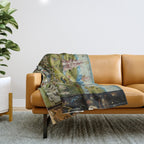 The Garden of Earthly Delights Throw Blanket Gallery Image 1