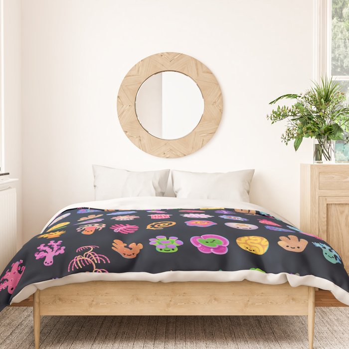 Coral (Anthozoa) Duvet Cover Gallery Image 3