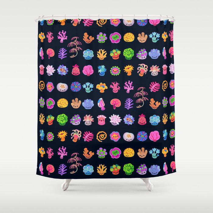 Coral (Anthozoa) Shower Curtain Gallery Image 1
