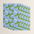 Blue hydrangea watercolor  Wrapping Paper Gallery Image 3