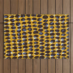 Pure Strokes #1 / Yellow & Blue Pattern Outdoor Rug Gallery Image 1